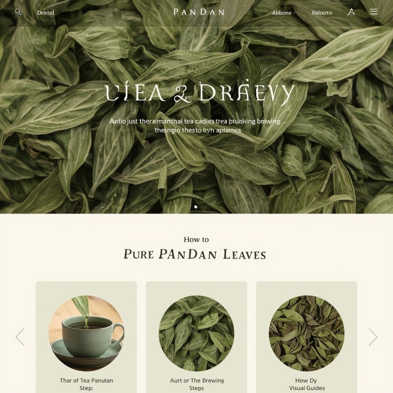 Dried Pure Pandan 100g